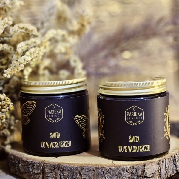 Świeca słoiczkowa pszczoła
