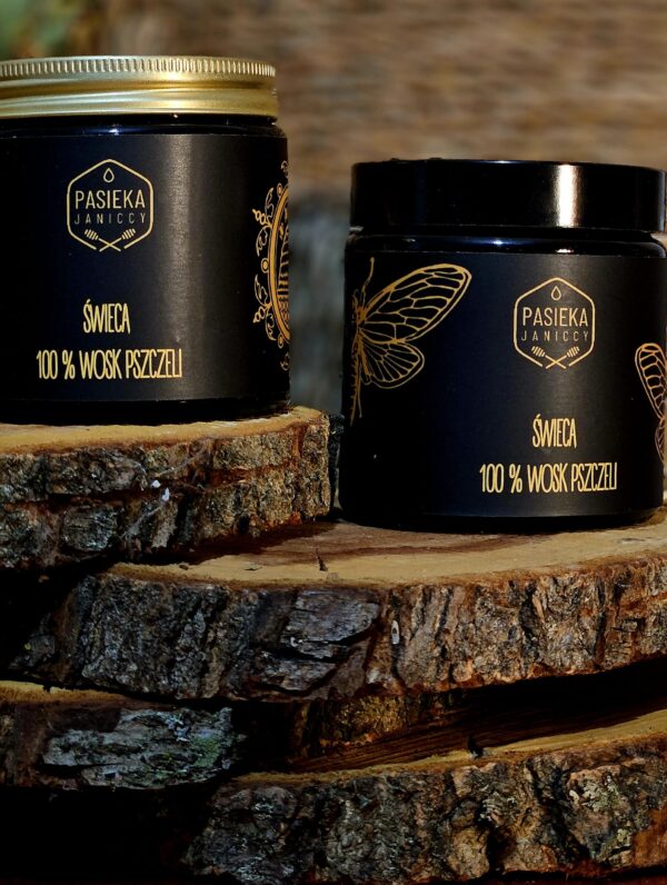 Świeca słoiczkowa pszczoła