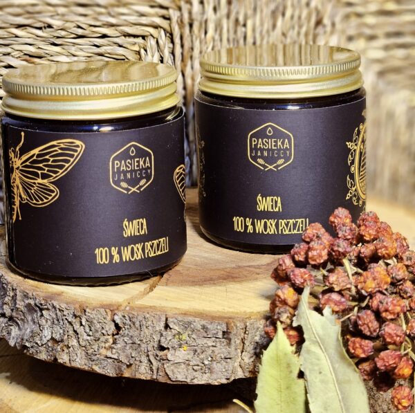 Świeca słoiczkowa pszczoła