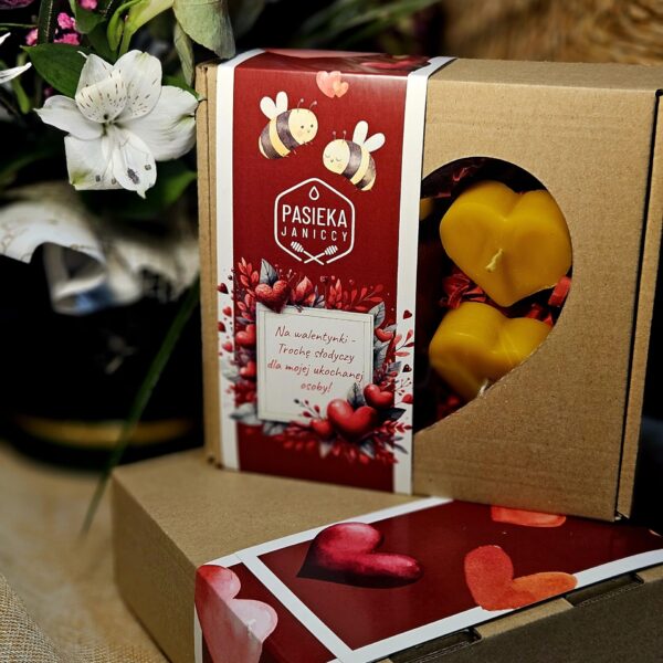 Zestaw miodek smakowy z świecą