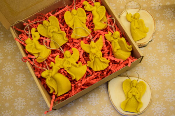 Woskowe aniołki - zawieszki