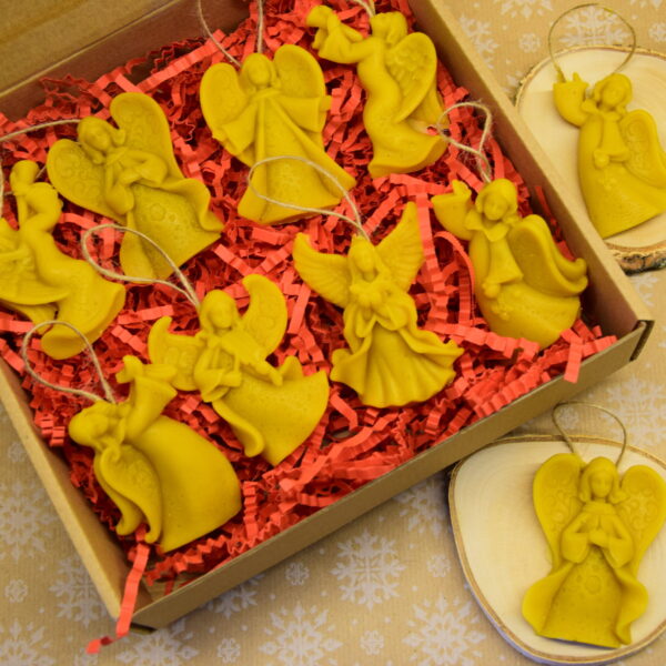 Woskowe aniołki - zawieszki