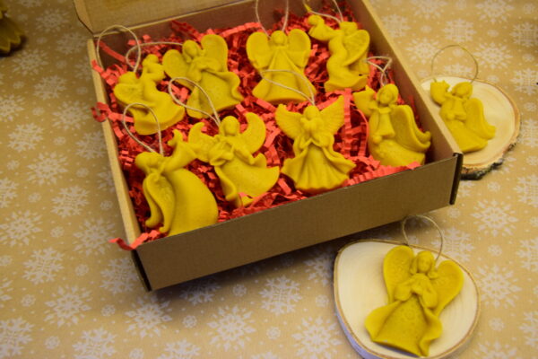 Woskowe aniołki - zawieszki