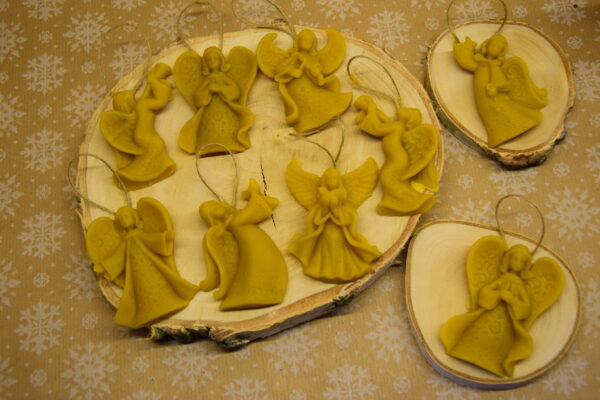 Woskowe aniołki - zawieszki