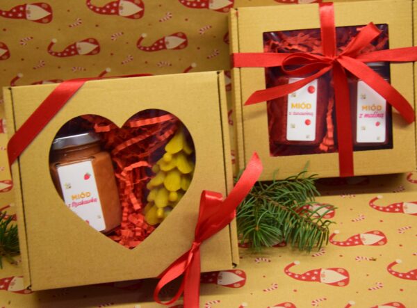 Zestaw miodek smakowy z świecą