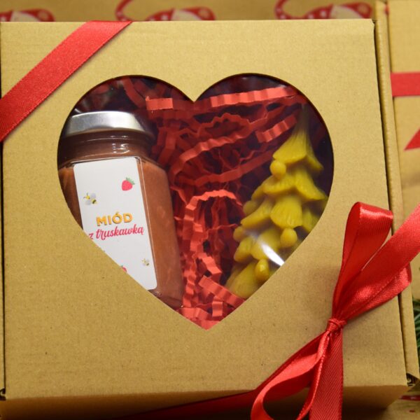Zestaw miodek smakowy z świecą
