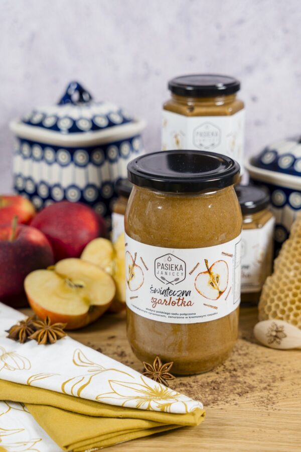 Miód z jabłkiem i cynamonem