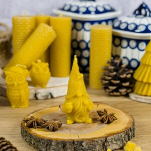 Świeca miś z serduszkiem